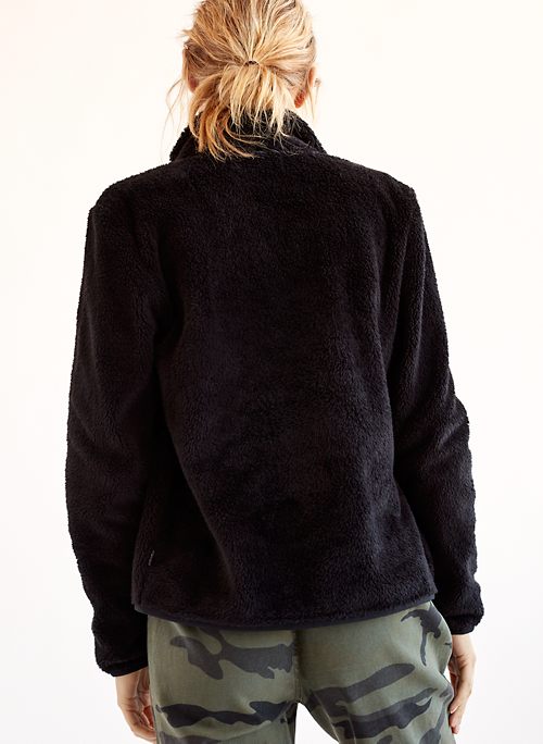 aritzia teddy zip up