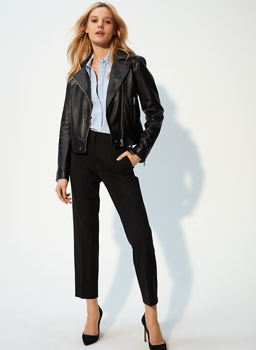 Black Leather Jackets For Women Aritzia Us Hendrix Leather Biker Moto Jacket