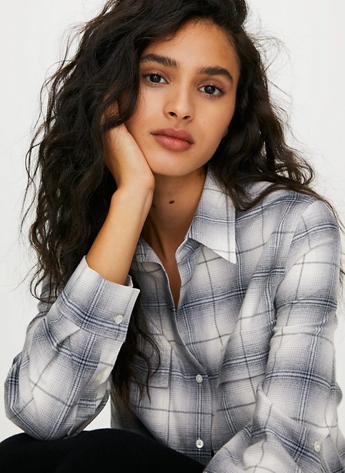 red flannel button up
