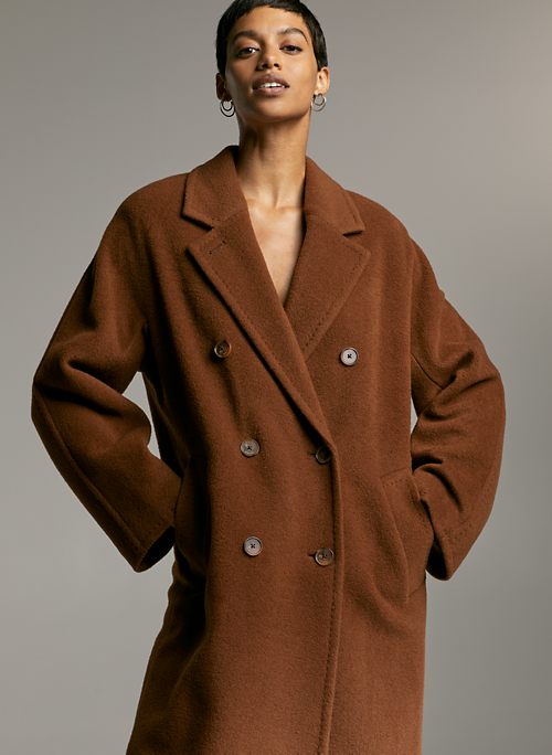 aritzia double breasted coat