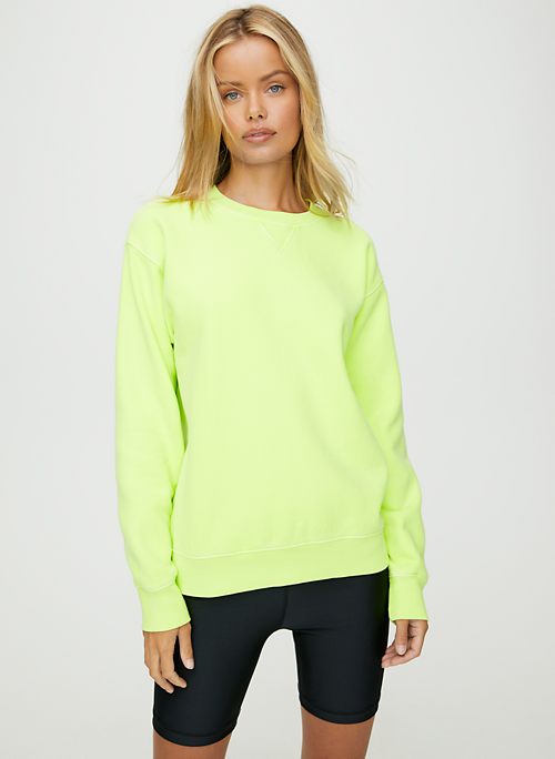 pale yellow crew neck