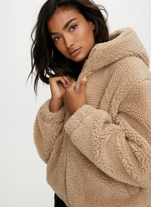 aritzia teddy bear coat