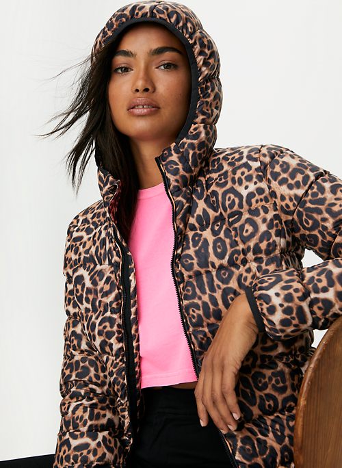 cheetah puffer jacket