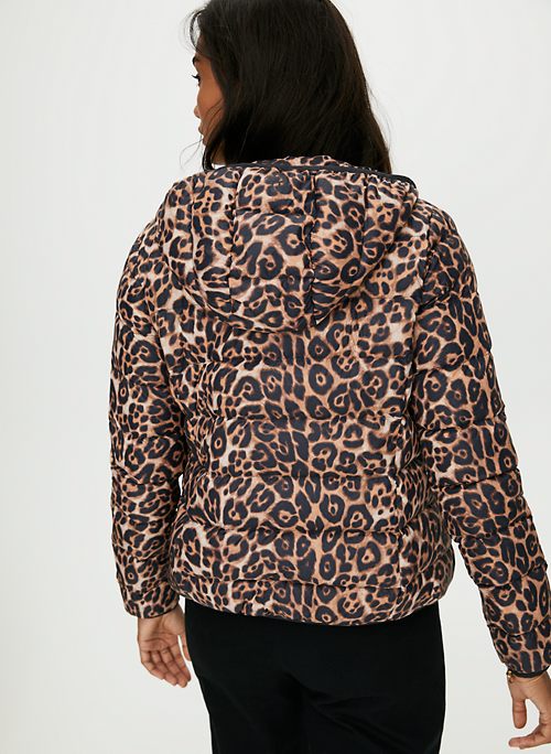 aritzia leopard coat
