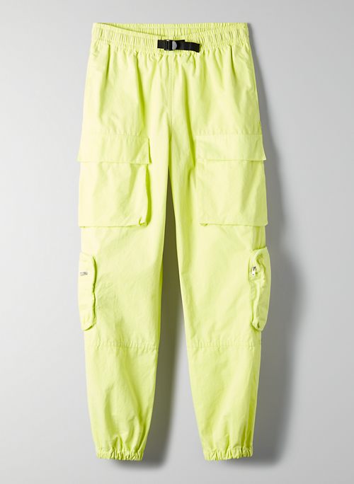 yellow utility pants