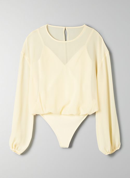 chiffon bodysuit blouse