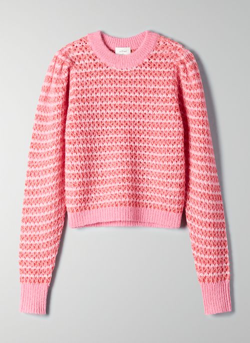 NESSA SWEATER - Cropped bodycon wool sweater