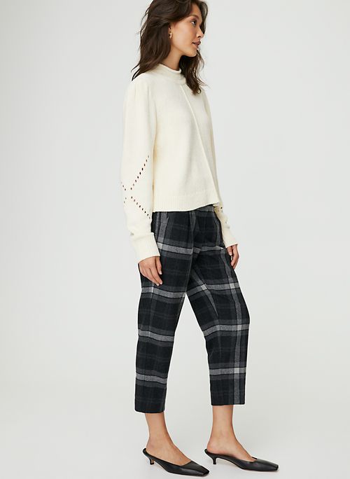 plaid jumper pants