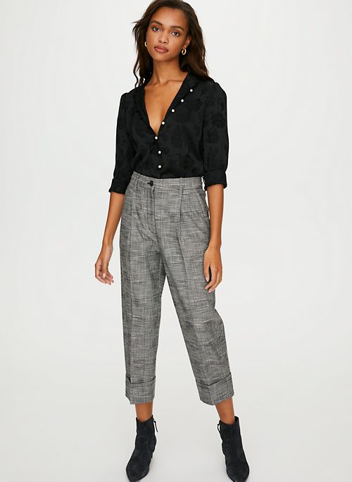 Blue | Checkered & Plaid Pants for Women | Aritzia US