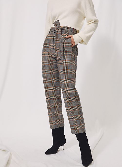 Wilfred NEW TIE-FRONT CHECK PANT 