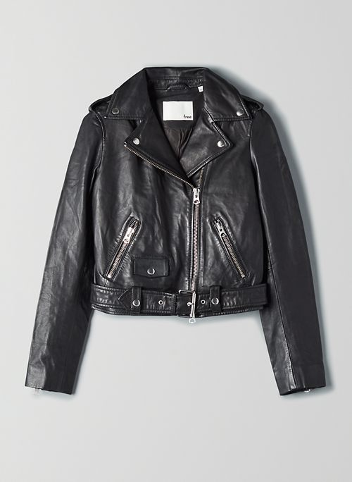 LENNON LEATHER BIKER - Leather moto jacket