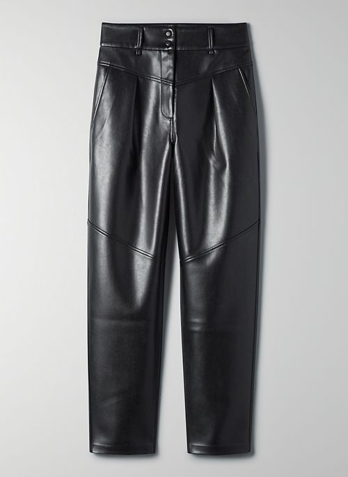 MOONWALK PANT - Super high-rise faux leather pants