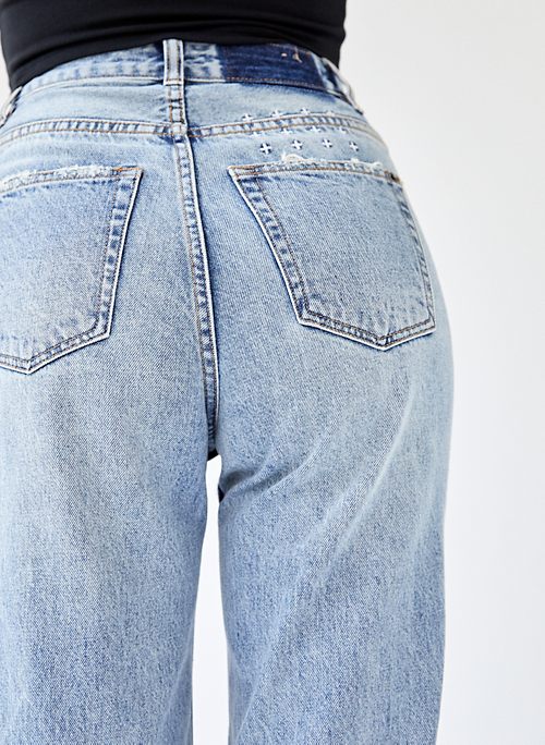 kendall jenner playback jean skream flash trashed blue