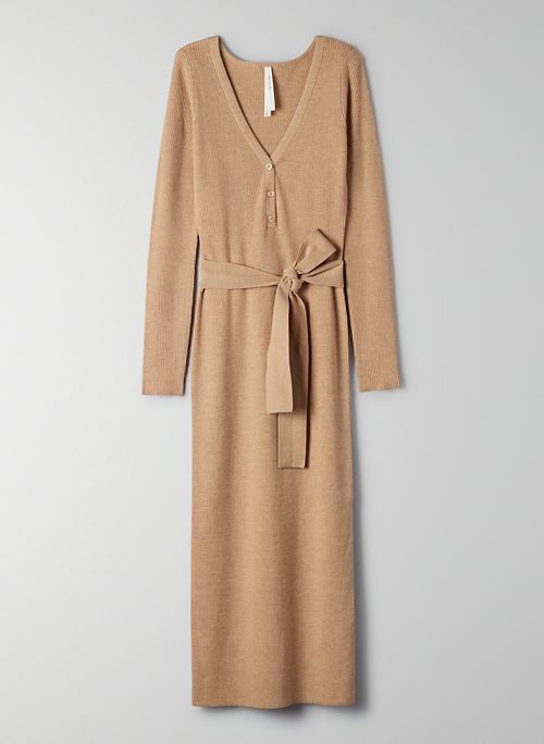 aritzia henley sweater dress