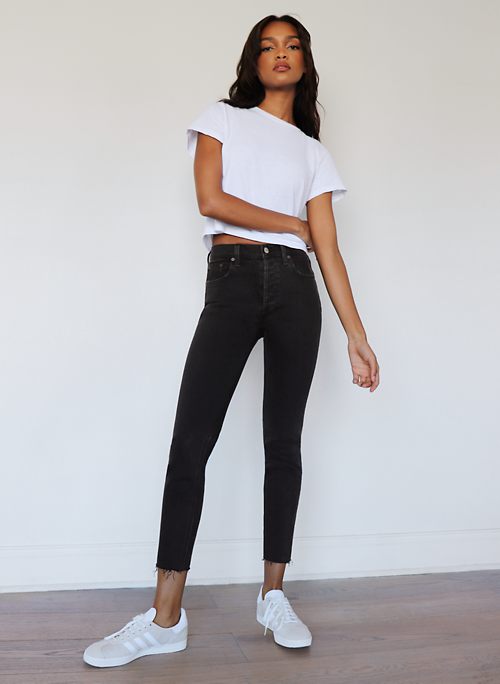 womens high waisted jeans canada