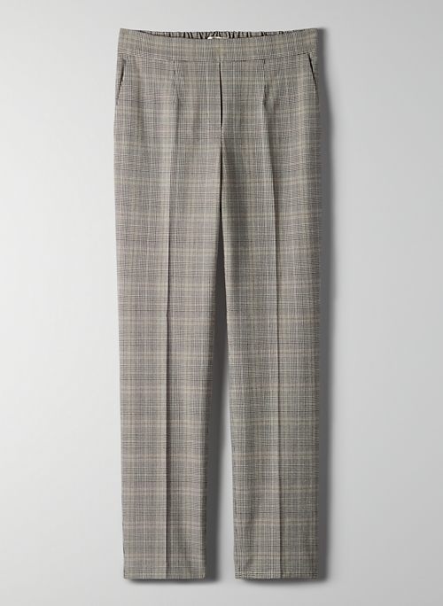 CONAN PANT - Pull-on plaid trousers