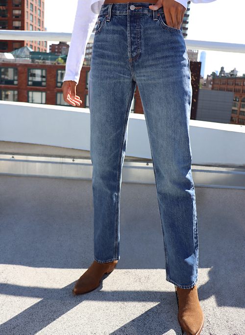 Denim Forum THE PATTI MID RISE STRAIGHT 
