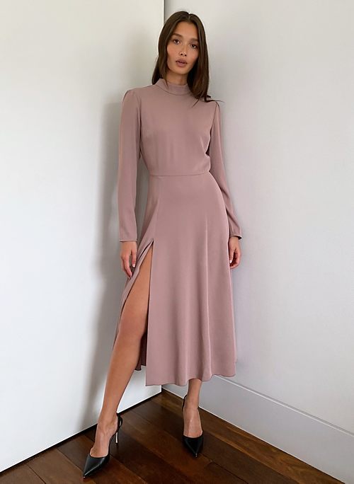 nala cowl neck satin dress windsor