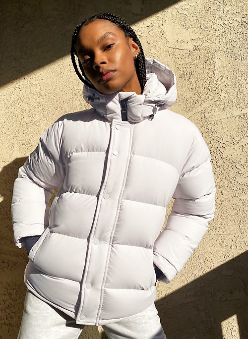 grey puffer coat womens