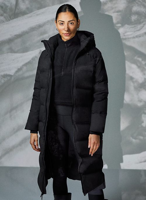aritzia long puffer jacket