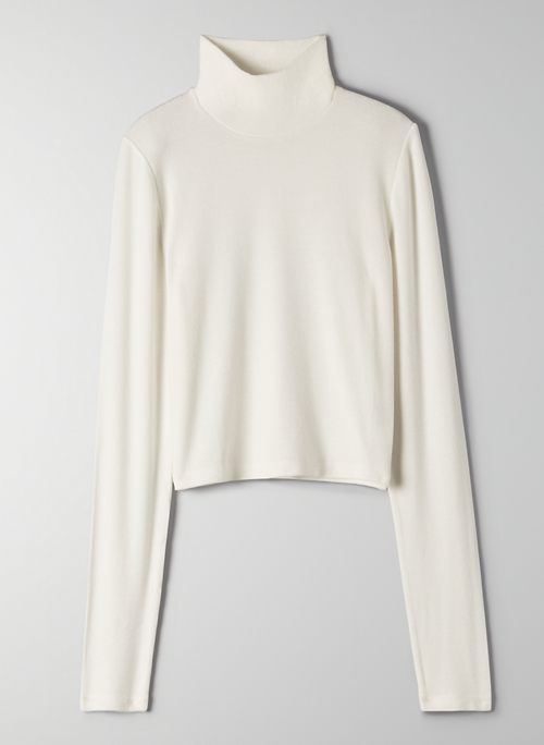ONLY CROPPED TURTLENECK - Ribbed turtleneck shirt