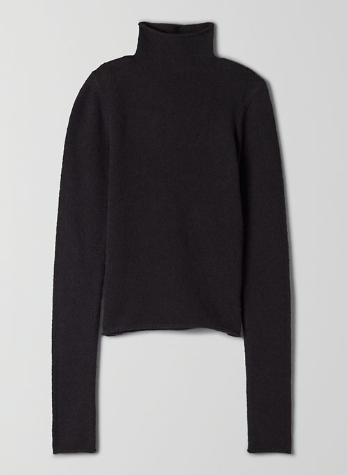DARLING SWEATER - Fitted, mock-neck sweater