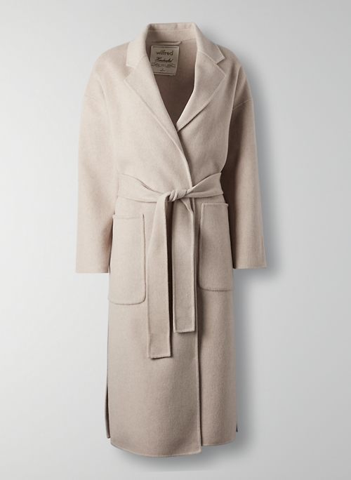 CHATEAU COAT - Oversized wool wrap coat
