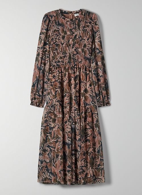 ROSALYN DRESS - Smocked chiffon dress