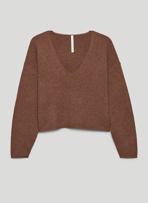 GENRE CASHMERE SWEATER - V-neck cashmere sweater