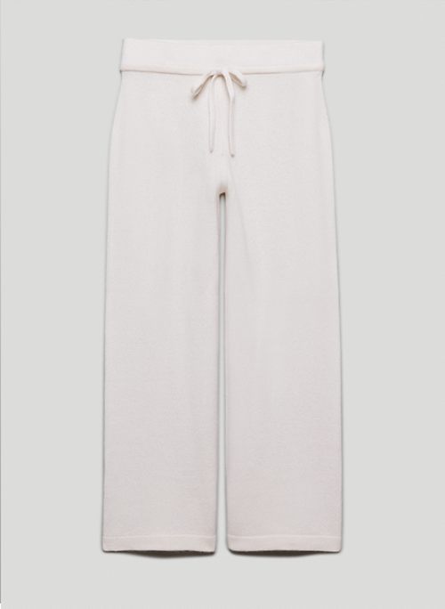 LUXE CASHMERE CROPPED PANT - Cashmere lounge pants
