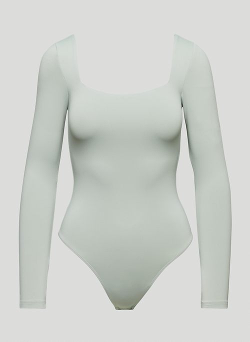 CONTOUR LONGSLEEVE BODYSUIT - Long-sleeve, square-neck bodysuit