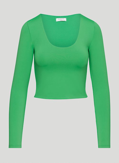 CONTOUR SCOOPNECK LONGSLEEVE - Scoop-neck longsleeve