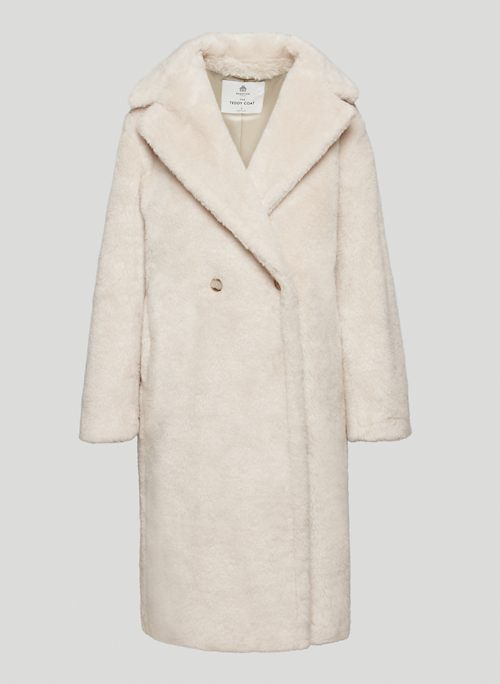 THE TEDDY COAT - Oversized, double-breasted teddy coat
