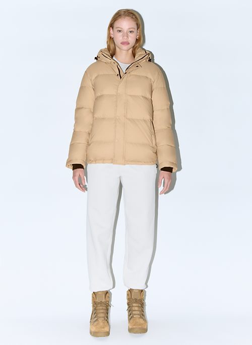 aritzia brown puffer