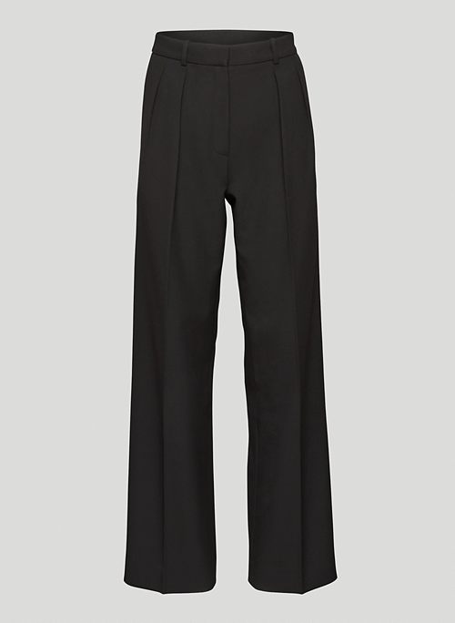 PLEATED PANT - High-waisted, wide-leg pleated pants