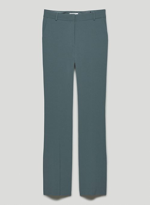 DOLLY PANT - Mid-rise, straight-leg pants with side slits