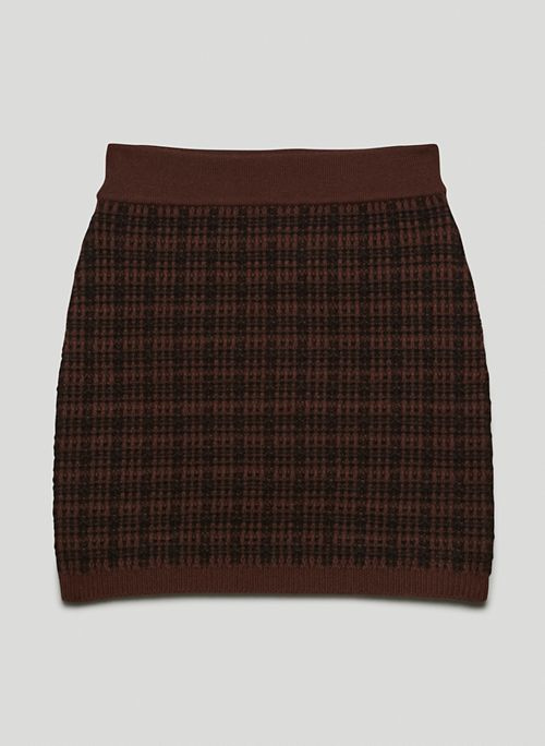 SALVATORE SKIRT - Merino wool tweed mini skirt