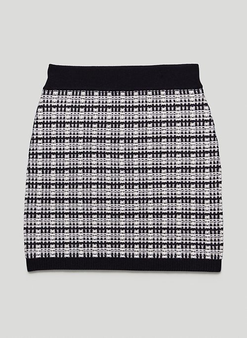 SALVATORE SKIRT - Merino wool tweed mini skirt