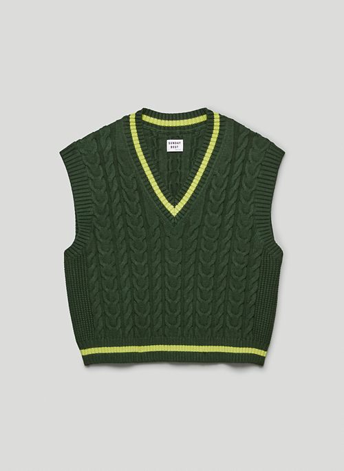 loose v-neck knit vest sweater vest women vest outfits sweater vest outfit on women's green sweater vest