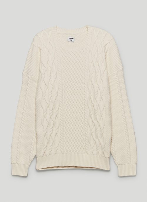 PEGGY SWEATER - Chunky, cable-knit sweater