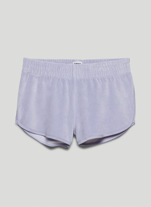 KIERA SHORT - Velour mini shorts