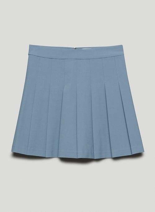 OLIVE 15" SKIRT - Pleated, high-waisted mini skirt