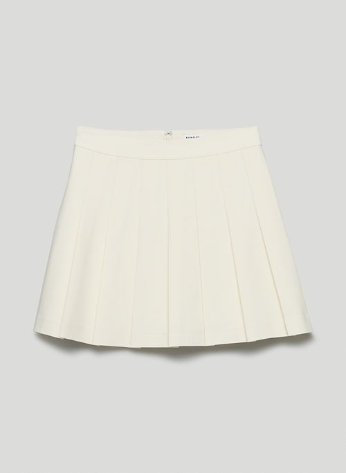 OLIVE 15" SKIRT - Pleated, high-waisted mini skirt
