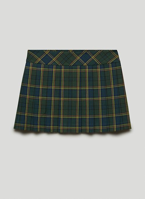 JAMESON SKIRT - Pleated plaid mini skirt