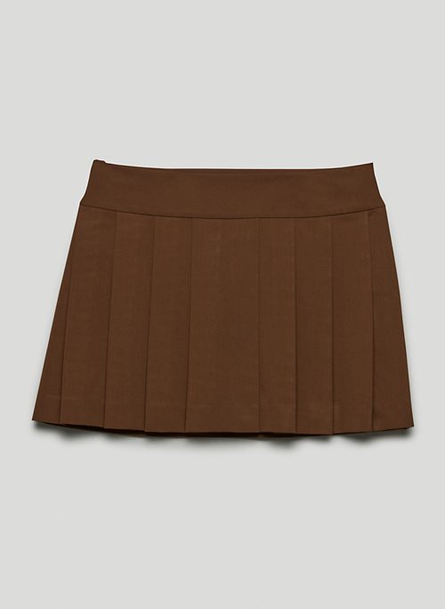 JAMESON SKIRT - Mid-rise, pleated mini skirt