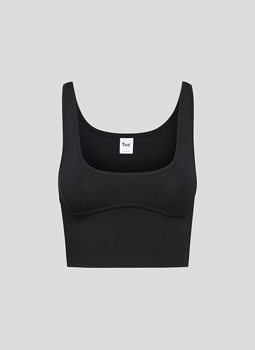 TNACHILL™ QUARRY TANK - Scoop-neck tank with under-bust seaming