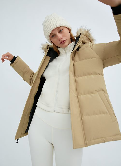 aritzia powder parka short