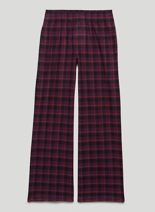 OAKWOOD PANT - Mid-rise organic cotton, flannel pants