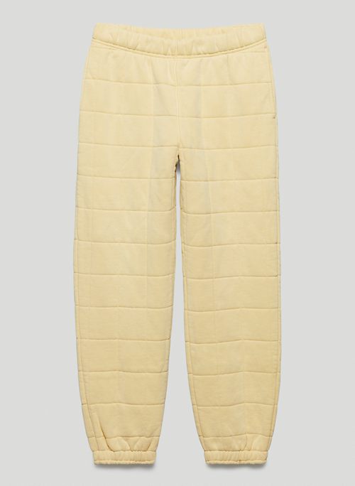 COZY FLEECE MEGA QUILTED SWEATPANT - Quilted mid-rise sweatpants
