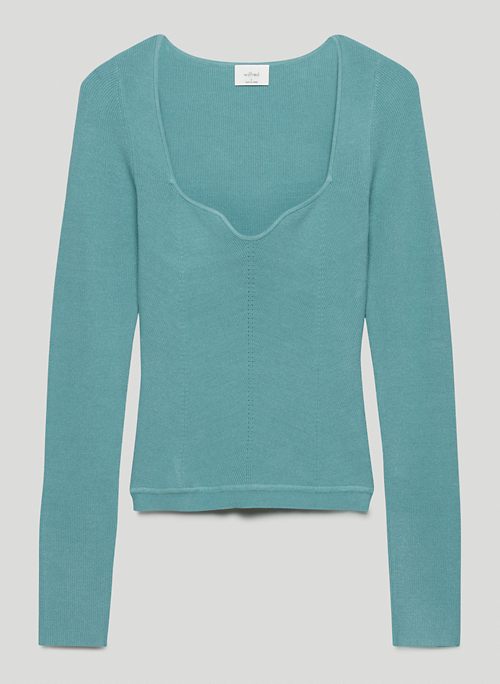 TUSCANY SWEATER - Sweetheart-neckline sweater